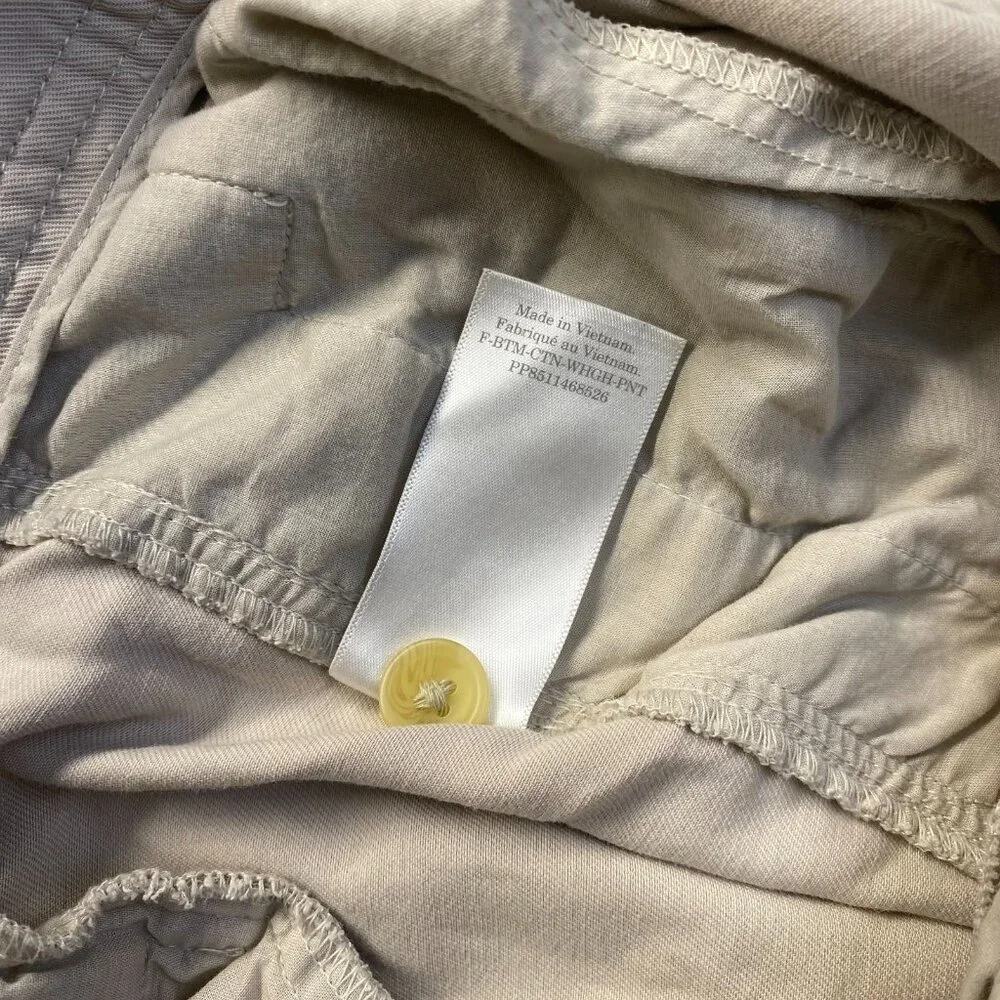 Everlane‎ Wide Leg,Dress Pants Women’s Size 2 SMALL,Pleated,Pockets,Zipper,Beige